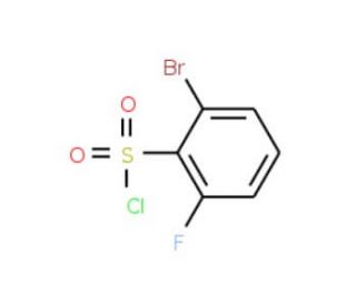 2-Bromo-6-fluorobenzenesulphonyl chloride (CAS 886762-59-0) - chemical structure image