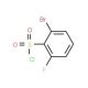2-Bromo-6-fluorobenzenesulphonyl chloride (CAS 886762-59-0) - chemical structure image