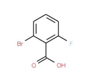 2-Bromo-6-fluorobenzoic acid (CAS 2252-37-1) - chemical structure image