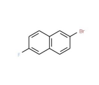 2-Bromo-6-fluoronaphthalene (CAS 324-41-4) - chemical structure image