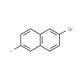 2-Bromo-6-fluoronaphthalene (CAS 324-41-4) - chemical structure image