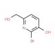 2-Bromo-6-(hydroxymethyl)-3-pyridinol - chemical structure image