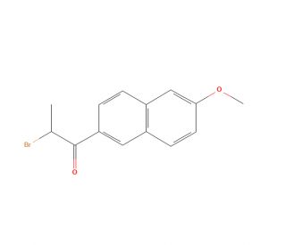 2-Bromo-6&prime;-methoxy-2&prime;-propionaphthone (CAS 72337-73-6) - chemical structure image