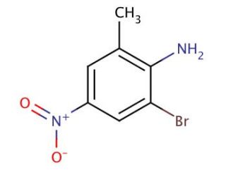 2-Bromo-6-methyl-4-nitroaniline (CAS 102170-56-9) - chemical structure image