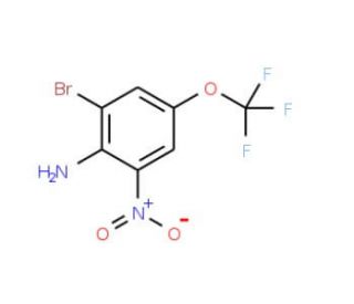 2-Bromo-6-nitro-4-(trifluoromethoxy)aniline (CAS 886499-21-4) - chemical structure image