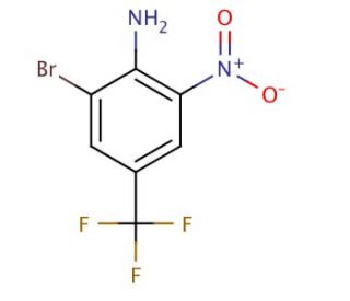 2-Bromo-6-nitro-4-(trifluoromethyl)aniline (CAS 113170-71-1) - chemical structure image