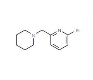 2-Bromo-6-piperidin-1-ylmethylpyridine (CAS 103923-00-8) - chemical structure image