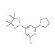 2-Bromo-6-(pyrrolidin-1-yl)pyridine-4-boronic acid, pinacol ester (CAS 1150271-64-9) - chemical structure image