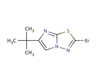 2-bromo-6-tert-butylimidazo[2,1-b][1,3,4]thiadiazole - chemical structure image