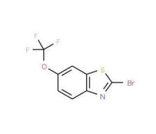 2-Bromo-6-(trifluoromethoxy)benzothiazole (CAS 628725-99-5) - chemical structure image
