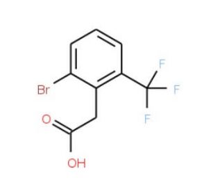 2-Bromo-6-(trifluoromethyl)phenylacetic acid (CAS 1159512-50-1) - chemical structure image