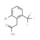 2-Bromo-6-(trifluoromethyl)phenylacetic acid (CAS 1159512-50-1) - chemical structure image