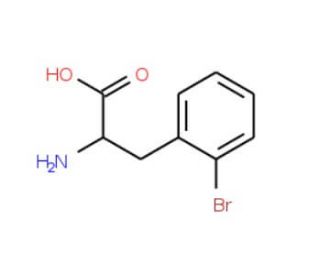 2-Bromo-D-phenylalanine (CAS 267225-27-4) - chemical structure image