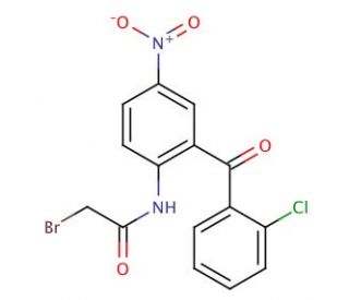 2-Bromo-N-[2-(2-chlorobenzoyl)-4-nitrophenyl]acetamide - chemical structure image