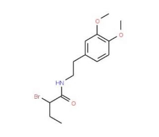 2-Bromo-N-[2-(3,4-dimethoxyphenyl)ethyl]butanamide - chemical structure image