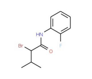 2-bromo-N-(2-fluorophenyl)-3-methylbutanamide - chemical structure image