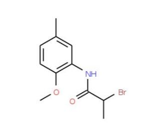 2-Bromo-N-(2-methoxy-5-methylphenyl)propanamide - chemical structure image