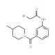 2-Bromo-N-{3-[(4-methyl-1-piperidinyl)carbonyl]-phenyl}acetamide - chemical structure image