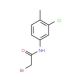 2-bromo-N-(3-chloro-4-methylphenyl)acetamide - chemical structure image
