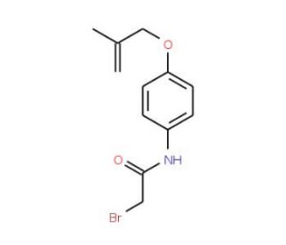 2-Bromo-N-{4-[(2-methyl-2-propenyl)oxy]-phenyl}acetamide - chemical structure image