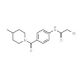 2-Bromo-N-{4-[(4-methyl-1-piperidinyl)carbonyl]-phenyl}acetamide - chemical structure image