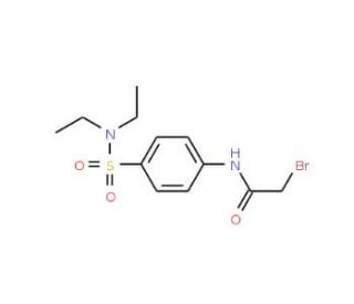 2-Bromo-N-{4-[(diethylamino)sulfonyl]-phenyl}acetamide - chemical structure image