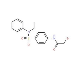 2-Bromo-N-{4-[(ethylanilino)sulfonyl]-phenyl}acetamide - chemical structure image