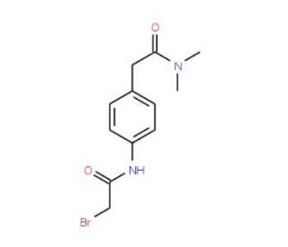 2-Bromo-N-{4-[2-(dimethylamino)-2-oxoethyl]-phenyl}acetamide - chemical structure image