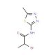 2-Bromo-N-(5-methyl-[1,3,4]thiadiazol-2-yl)-propionamide - chemical structure image