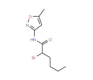 2-bromo-N-(5-methylisoxazol-3-yl)hexanamide - chemical structure image