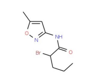 2-bromo-N-(5-methylisoxazol-3-yl)pentanamide - chemical structure image