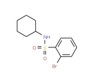 2-Bromo-N-cyclohexylbenzenesulfonamide (CAS 951883-95-7) - chemical structure image
