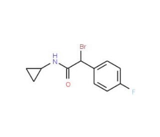 2-bromo-N-cyclopropyl-2-(4-fluorophenyl)acetamide - chemical structure image