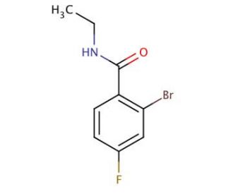 2-bromo-N-ethyl-4-fluorobenzamide - chemical structure image