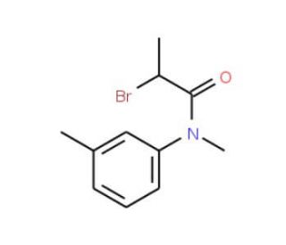 2-Bromo-N-methyl-N-(3-methylphenyl)propanamide - chemical structure image