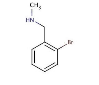 2-Bromo-N-methylbenzylamine (CAS 698-19-1) - chemical structure image
