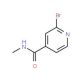 2-Bromo-N-methylisonicotinamide (CAS 337536-01-3) - chemical structure image