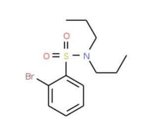 2-Bromo-N,N-dipropylbenzenesulphonamide (CAS 65000-11-5) - chemical structure image