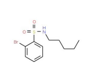 2-Bromo-N-pentylbenzenesulfonamide (CAS 951883-99-1) - chemical structure image