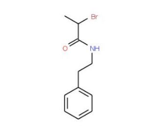 2-Bromo-N-phenethyl-propionamide - chemical structure image