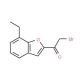 2-Bromoacetyl-7-ethylbenzofuran (CAS 593266-85-4) - chemical structure image