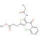 2-Bromoacetylamino-3-(2-chlorobenzoyl)-5-(2-carbomethoxyethyl)thiophene (CAS 100827-79-0) - chemical structure image