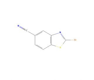 2-Bromobenzo[d]thiazole-5-carbonitrile (CAS 864265-83-8) - chemical structure image