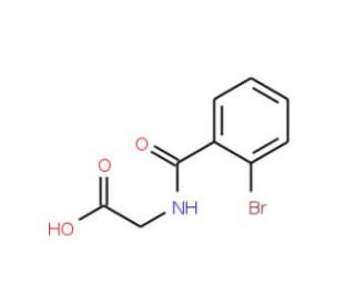 [(2-bromobenzoyl)amino]acetic acid (CAS 81568-83-4) - chemical structure image
