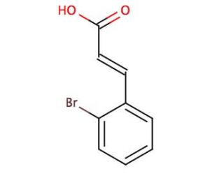 2-Bromocinnamic Acid (CAS 7499-56-1) - chemical structure image