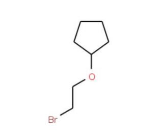 (2-bromoethoxy)cyclopentane - chemical structure image