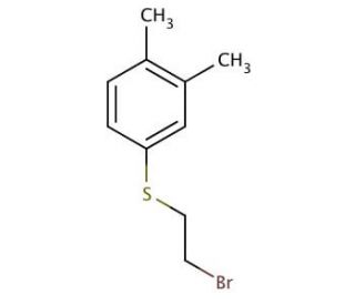 2-bromoethyl 3,4-dimethylphenyl sulfide - chemical structure image