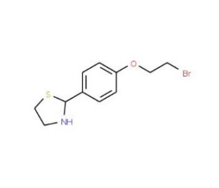 2-Bromoethyl 4-(1,3-thiazolan-2-yl)phenyl ether - chemical structure image