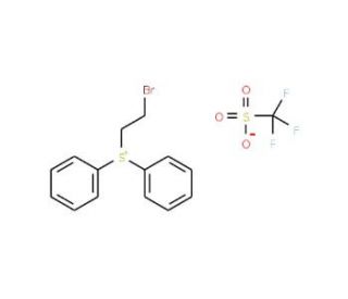 (2-Bromoethyl)diphenylsulfonium trifluoromethanesulfonate (CAS 247129-85-7) - chemical structure image