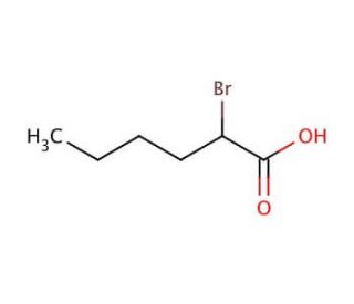 2-Bromohexanoic acid (CAS 616-05-7) - chemical structure image